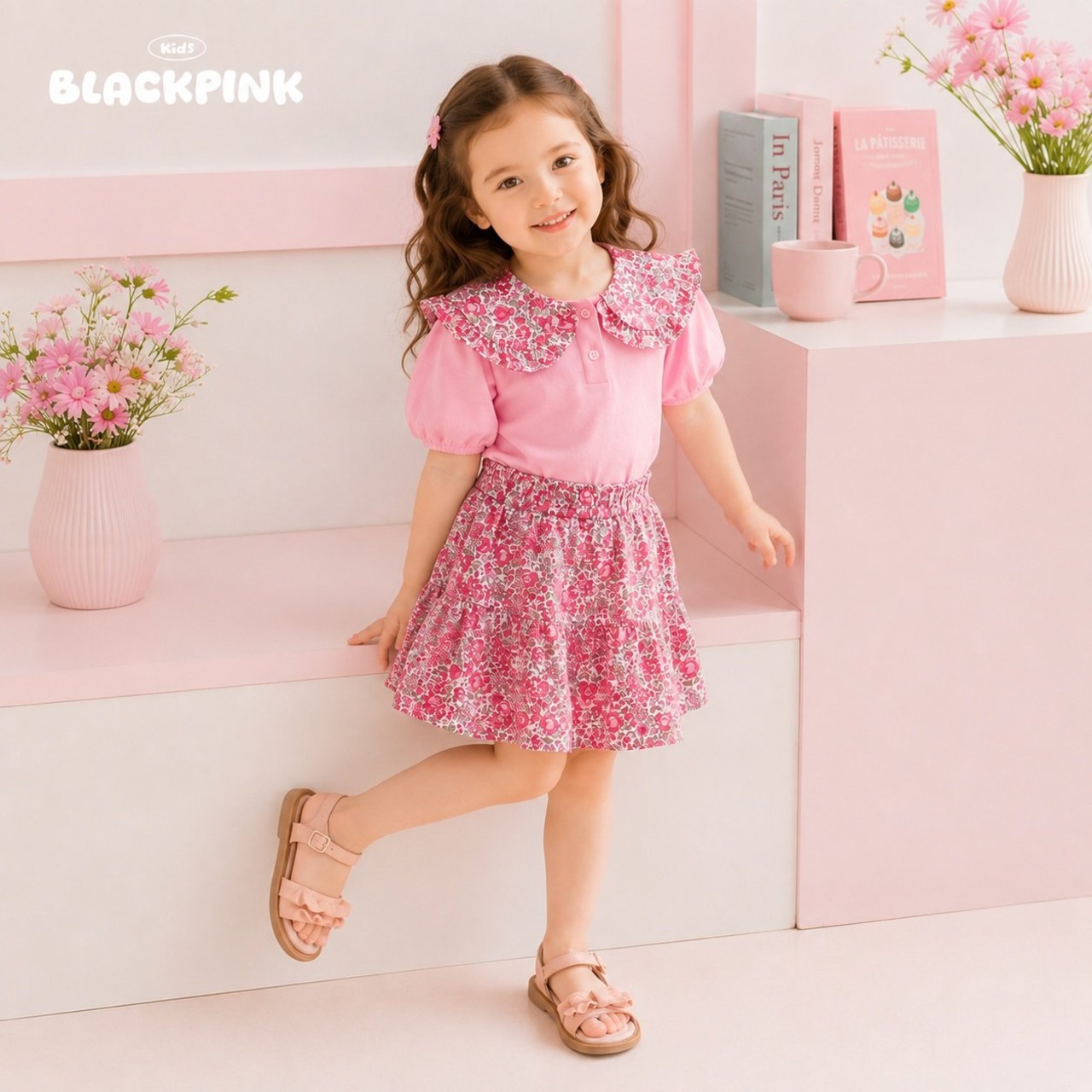 [BLACKPINK] Petit Flower Setup (2XL) / [블랙핑크] 쁘띠플라워셋업 (2XL)