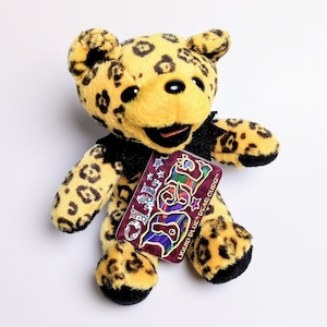 再入荷!☆DEADSTOCK / VINTAGE☆ 2001年製【 Grateful Dead(グレイトフルデッド)】5inch  5インチ / ヒョウ柄  Bean Bear / Lil Del リル・デル / シリーズA〚アメリカン雑貨 アメトイ〛