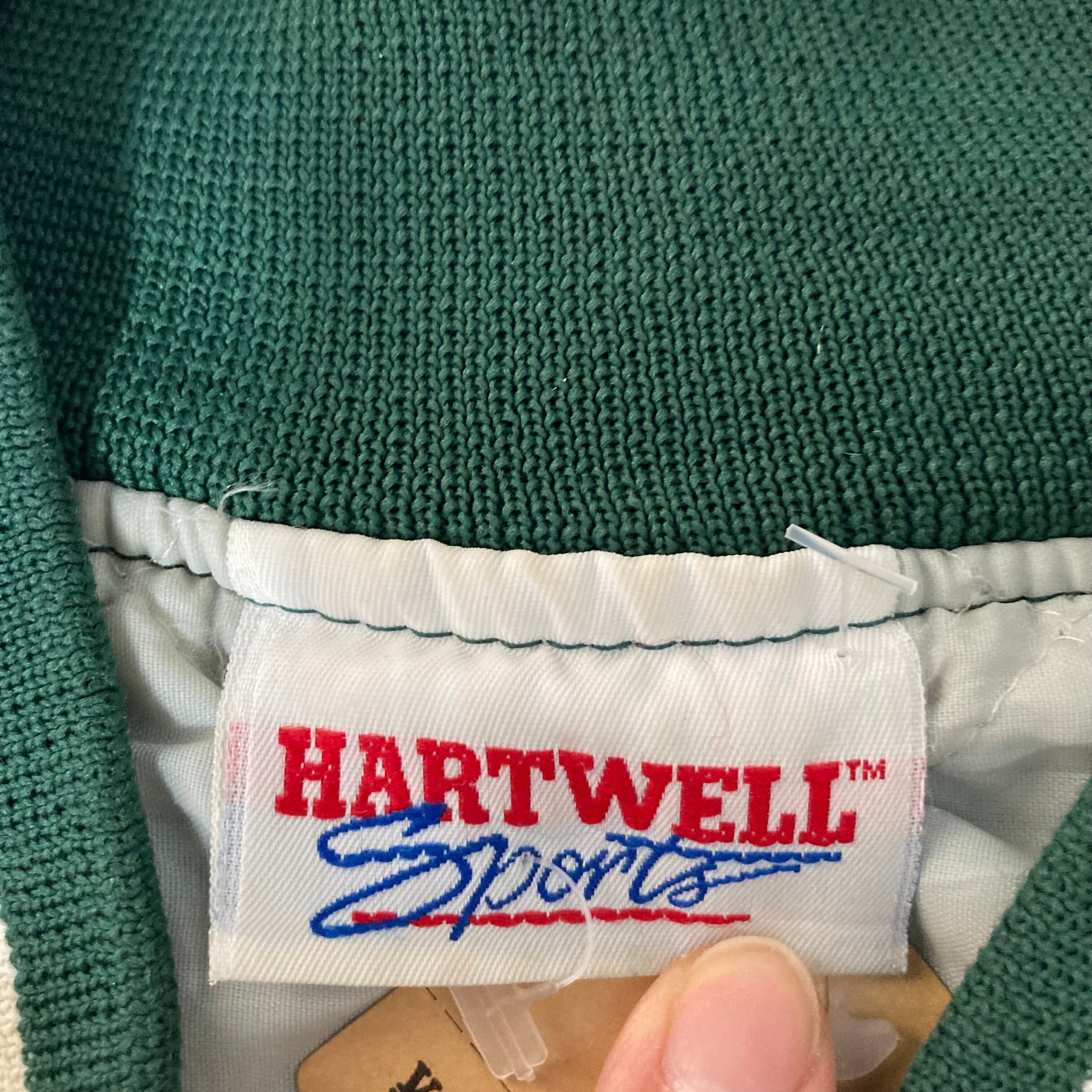 ラグランスリーブ】HARTWELL ナイロンスタジャン L 刺繍 | 古着屋OLDGREEN