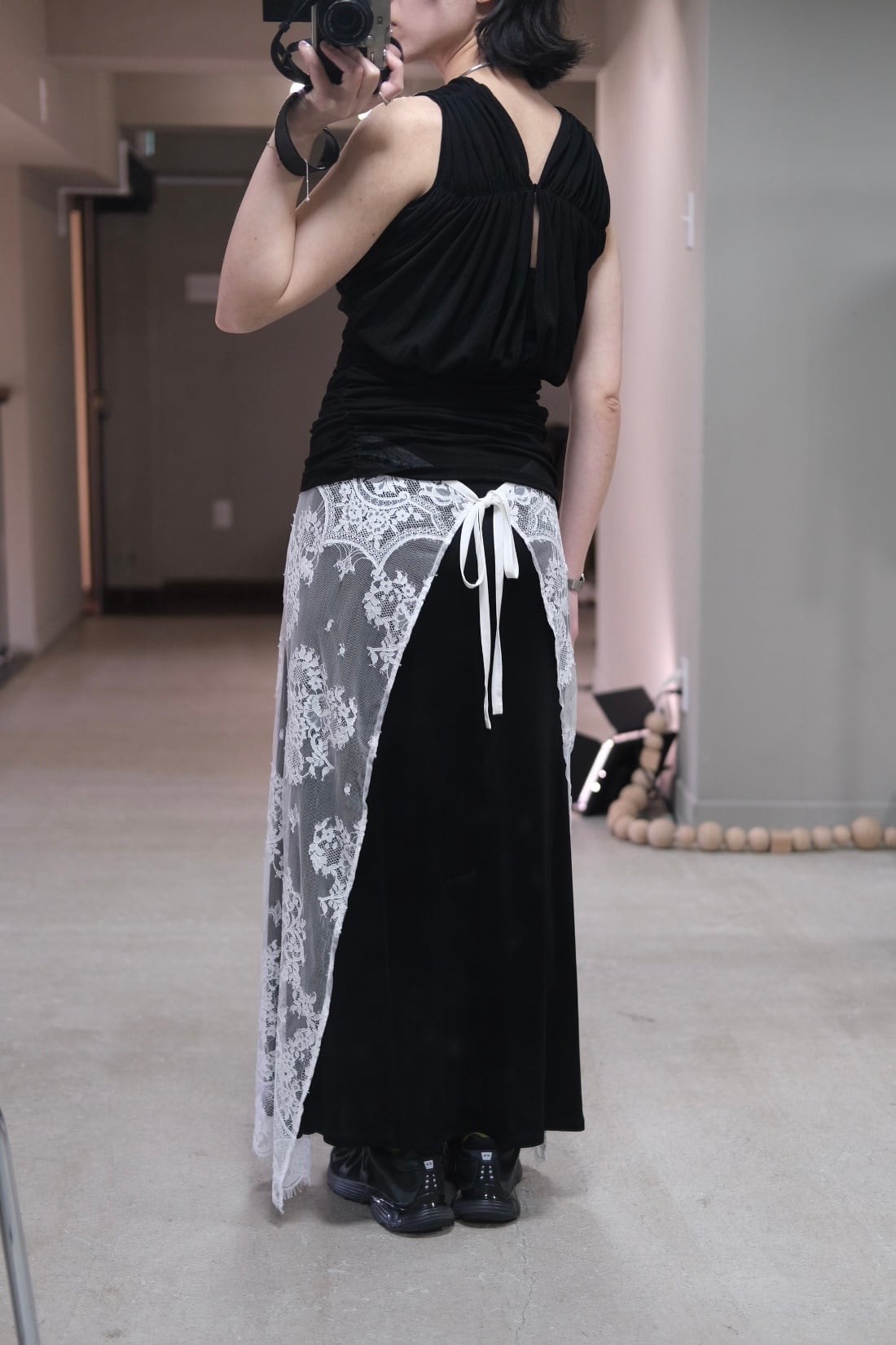 FETICO】EMBROIDERED LACE SKIRT -White Lace- | loop