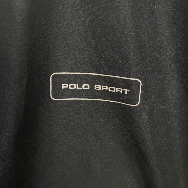 90s POLOSPORT ラルフローレン　ワンポイントロゴジャケット　黒　XL