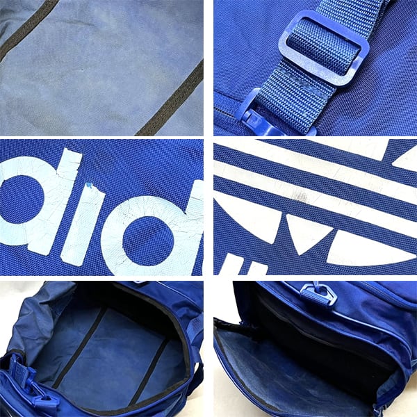 1点物◇アディダスadidasボストンバック青ショルダーバッグ古着メンズ