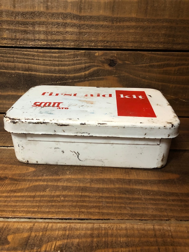 VintageFirst Aid Kit Metal Box/ファーストエイドキット 救急箱 応急 