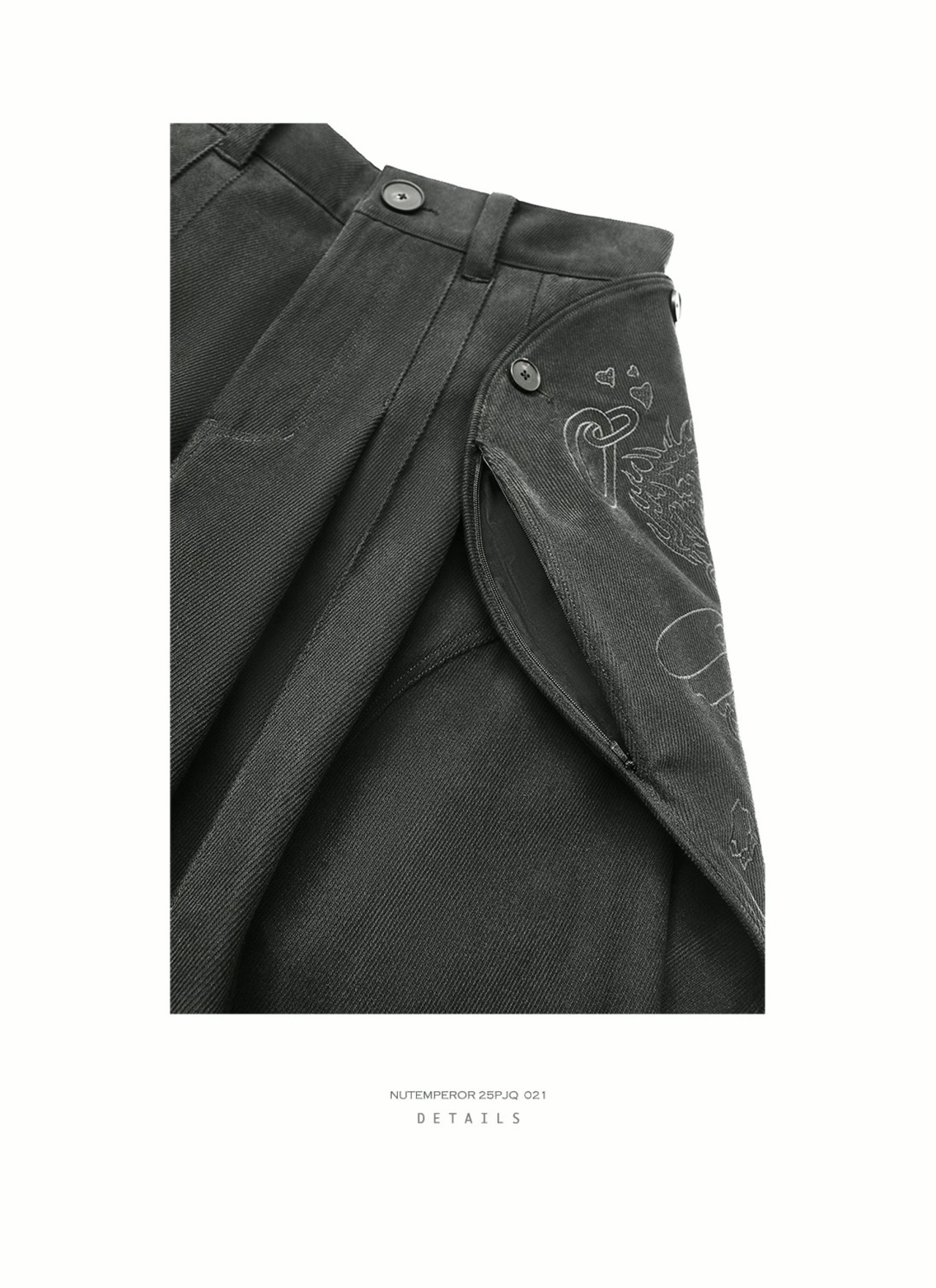 NUTEMPEROR Quip Project 021 Wool Blend Wide Trousers