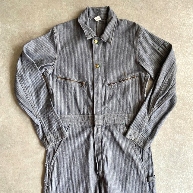 1970s  KEY ツナギ Denim Coverall  W34 L32  Made in USA　H435