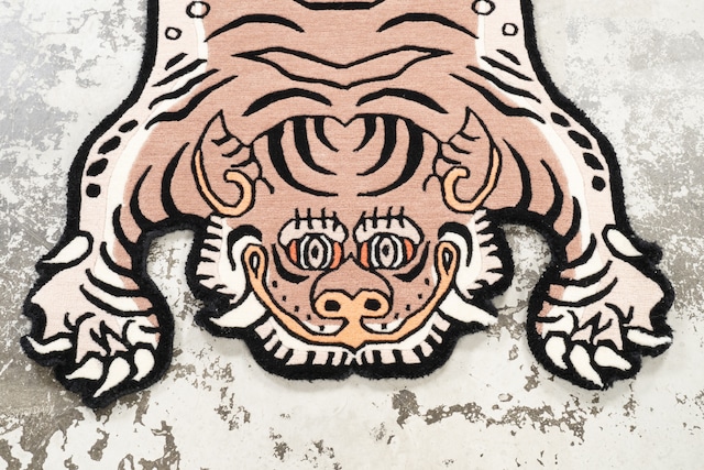 Tibetan Tiger Rug 《Sサイズ•ウール・オリジナル2・ココアブラウン355》チベタンタイガーラグ