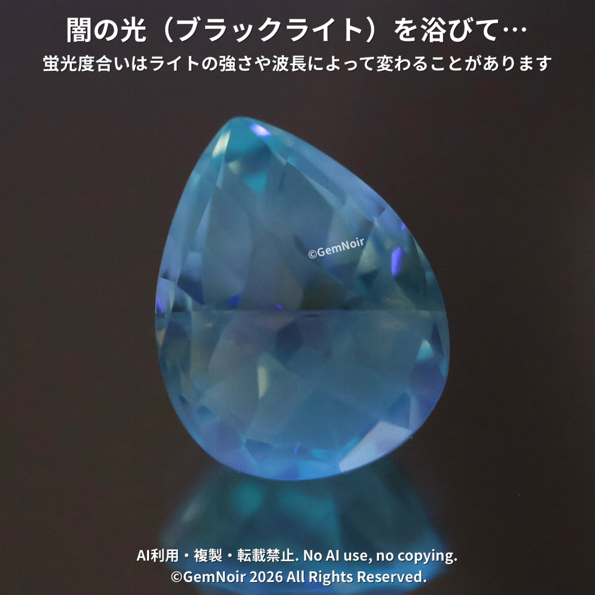 星が潜む魔石®】星とともに凍てつく風と水の妖精の魔力｜宝飾用特殊
