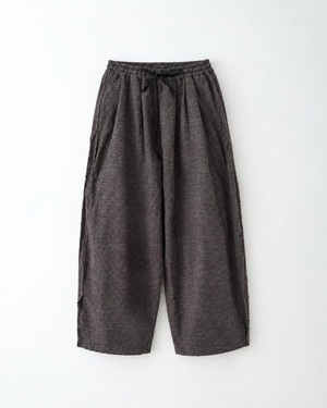 my beautiful landlet MILAN RIB WIDE EASY PANTS BROWN