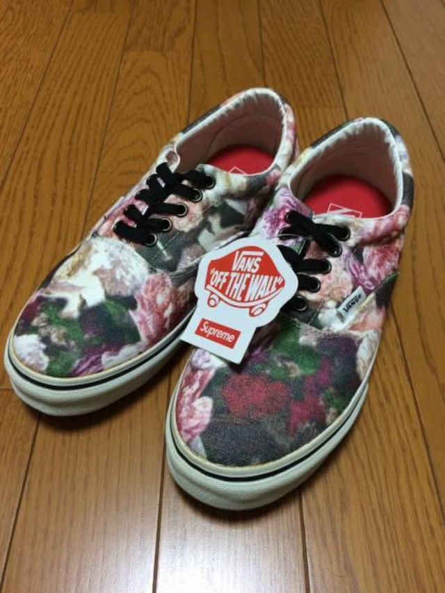   13SS/美品/SUPREME×VANS/ERA PRO/25ｃｍ/フローラル