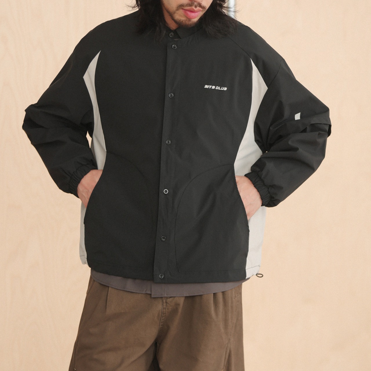 ノーカラー スナップジャケット K5327 - 7