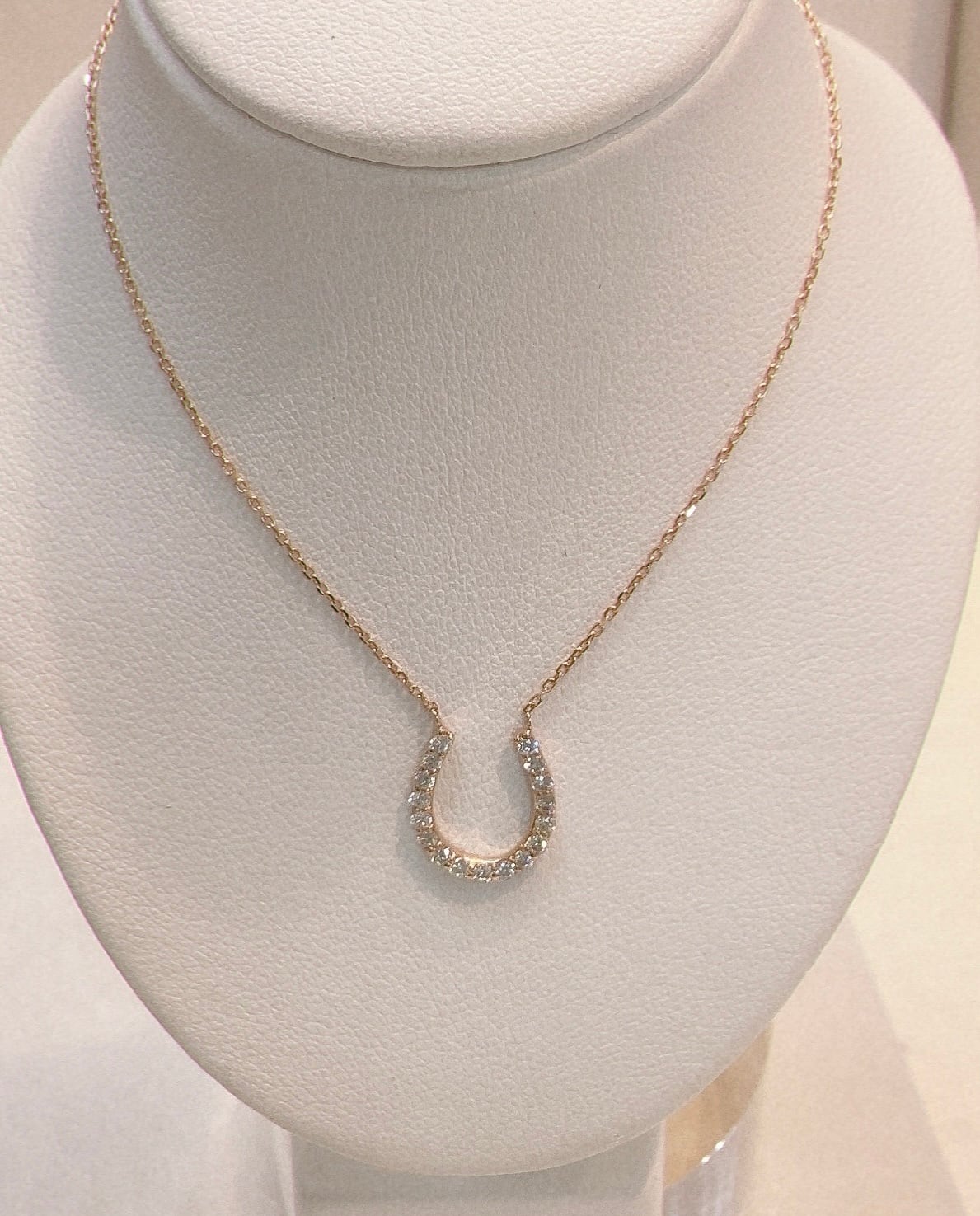 ポンテヴェキオ K18WG ダイヤ ネックレス 0.20ct ポンテヴェキオ 