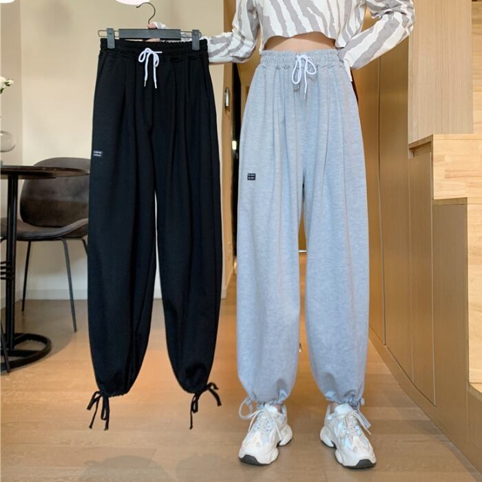 グレーパンツ ルーズオータム薄手カジュアル 秋物 ケッペル15150001484