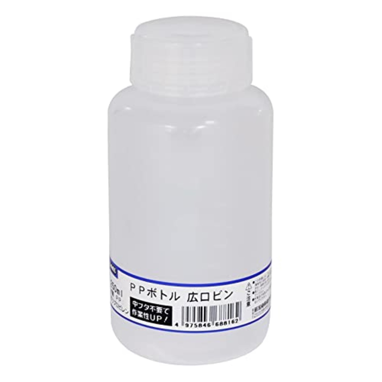 新潟精機 BeHAUS 日本製 PPボトル広口ビン リング付 250ml PBW-250