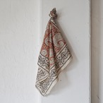 インドの草木染ブロックプリントバンダナ【29】