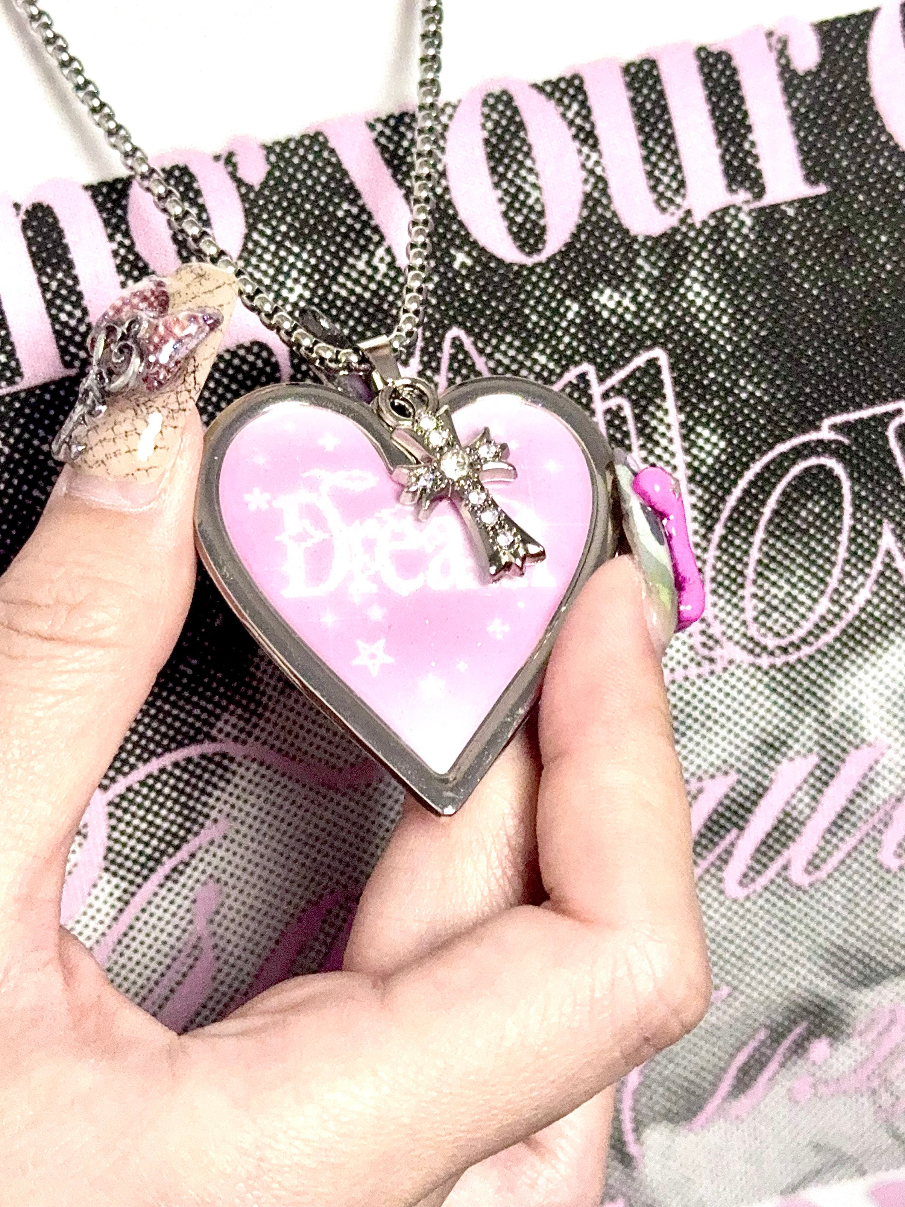 marumaruzip]トキメキハートネックレス【両面イラスト／アクセサリー