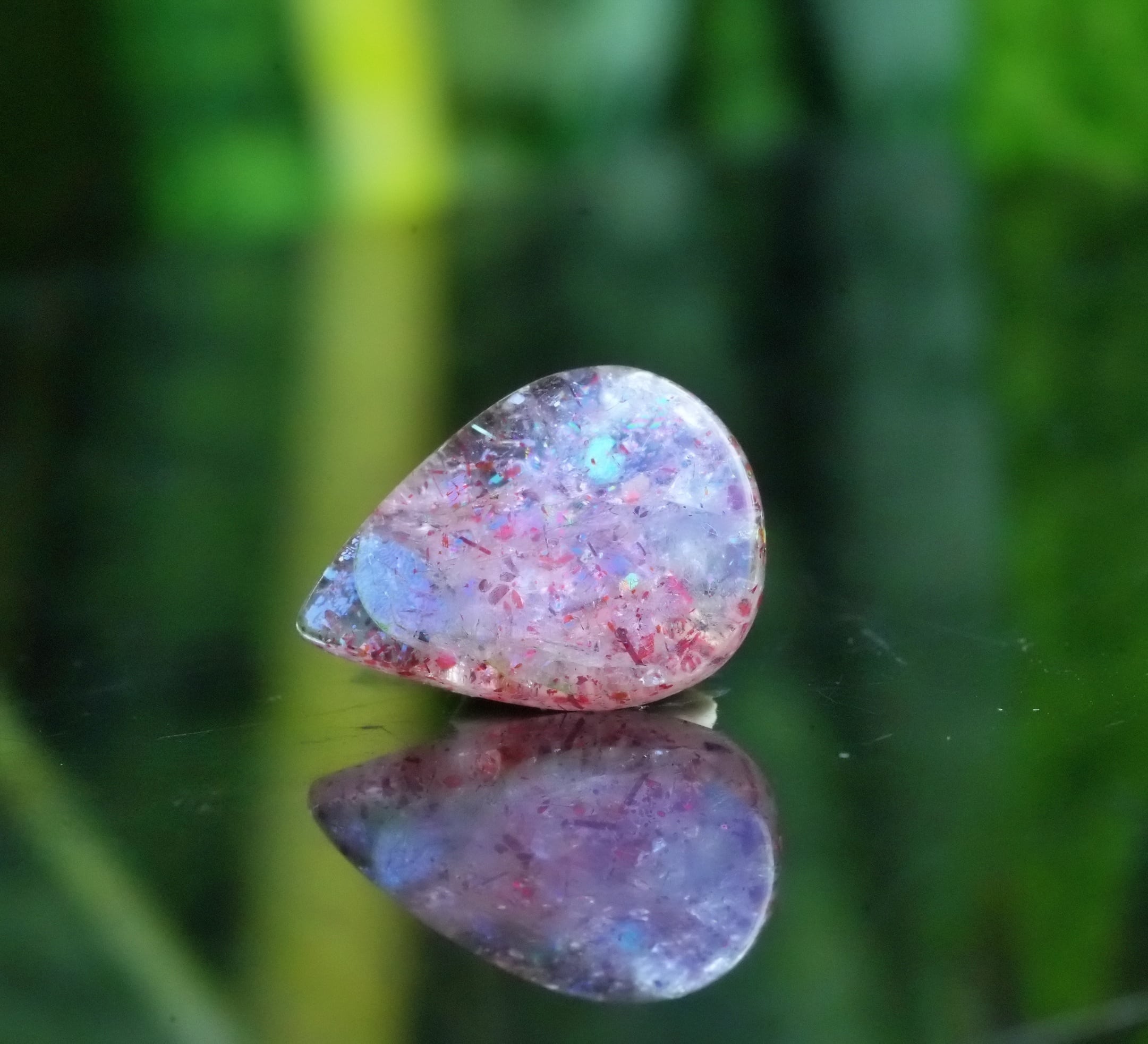 レピドなピンク☆コンフェッティサンストーン☆s1567 | Funky garuda