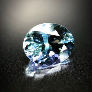 混ざり合う妖艶な蒼と翠 0.7ct UP 天然 マルチカラー タンザナイト