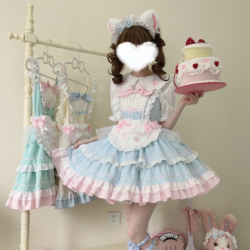 SEASONZ フレンチメイド 夢かわいい ジャンパースカート メイド服