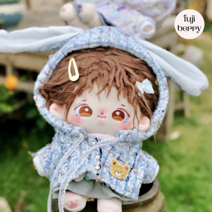 20cm人型ぬいぐるみ着せ替え服　2着 お揃い 2着 ぬいぐるみ服 20cm 着せ替え 制服 帽子付き 推しぬい 綿