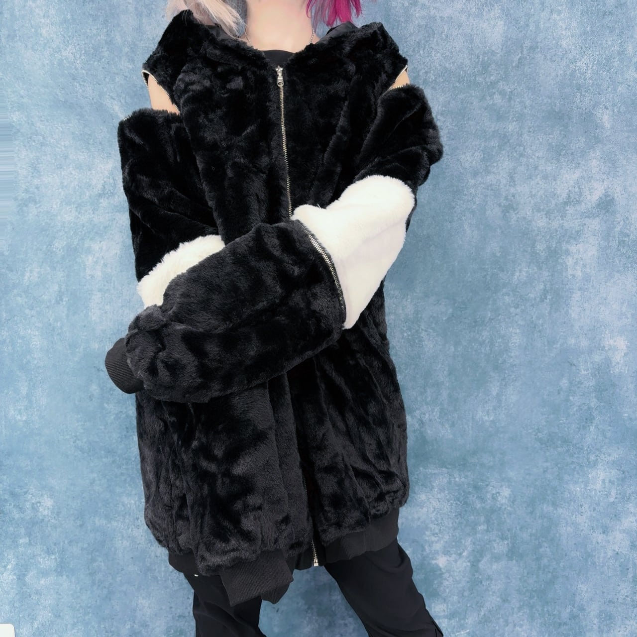 切替スリーブギミック超ふわもこファーアウター【CROSS】 | NIER CLOTHING