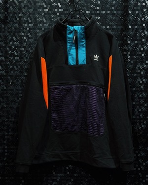 【ÆIEM】"adidas originals"vintage trefoil half zip multi-panel track jacket