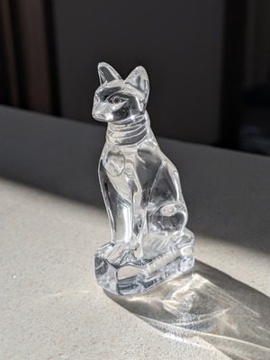 ✦予約限定商品✦ クリアクォーツ ⭓ スフィンクス猫【古代エジプト・猫神バステト】 ⭔ ブラジル産　☆PIKALife オリジナル・オーダー製作　