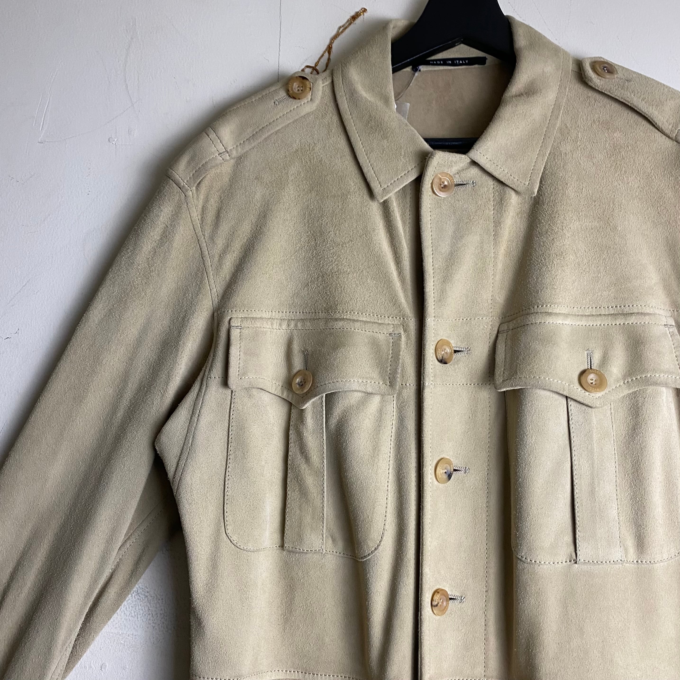 GUCCI nubuck safari jacket | NOIR ONLINE