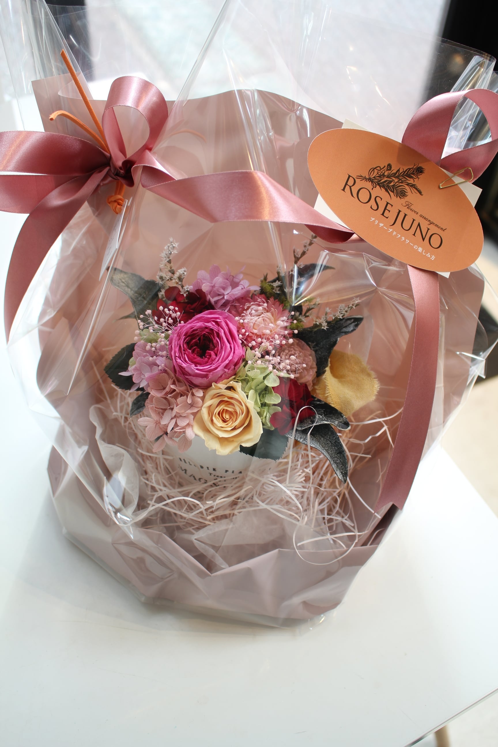 ラウンドアレンジメント※サービス商品 | 福岡のプリザーブドフラワー