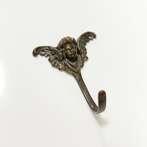 Vintage Bronze Angel Wall Hook Made In West Germany