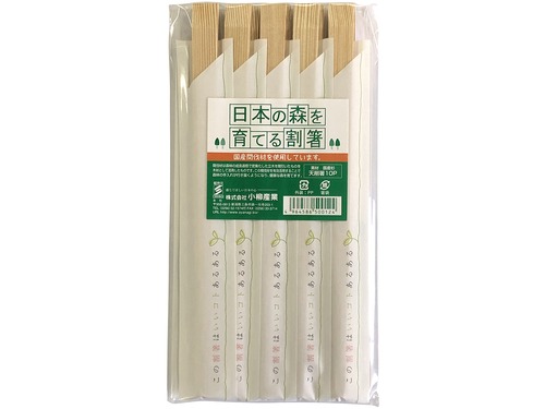 国産スギの割り箸　「日本の森を育てる割箸 杉天削10膳」　ポストIN発送対応商品