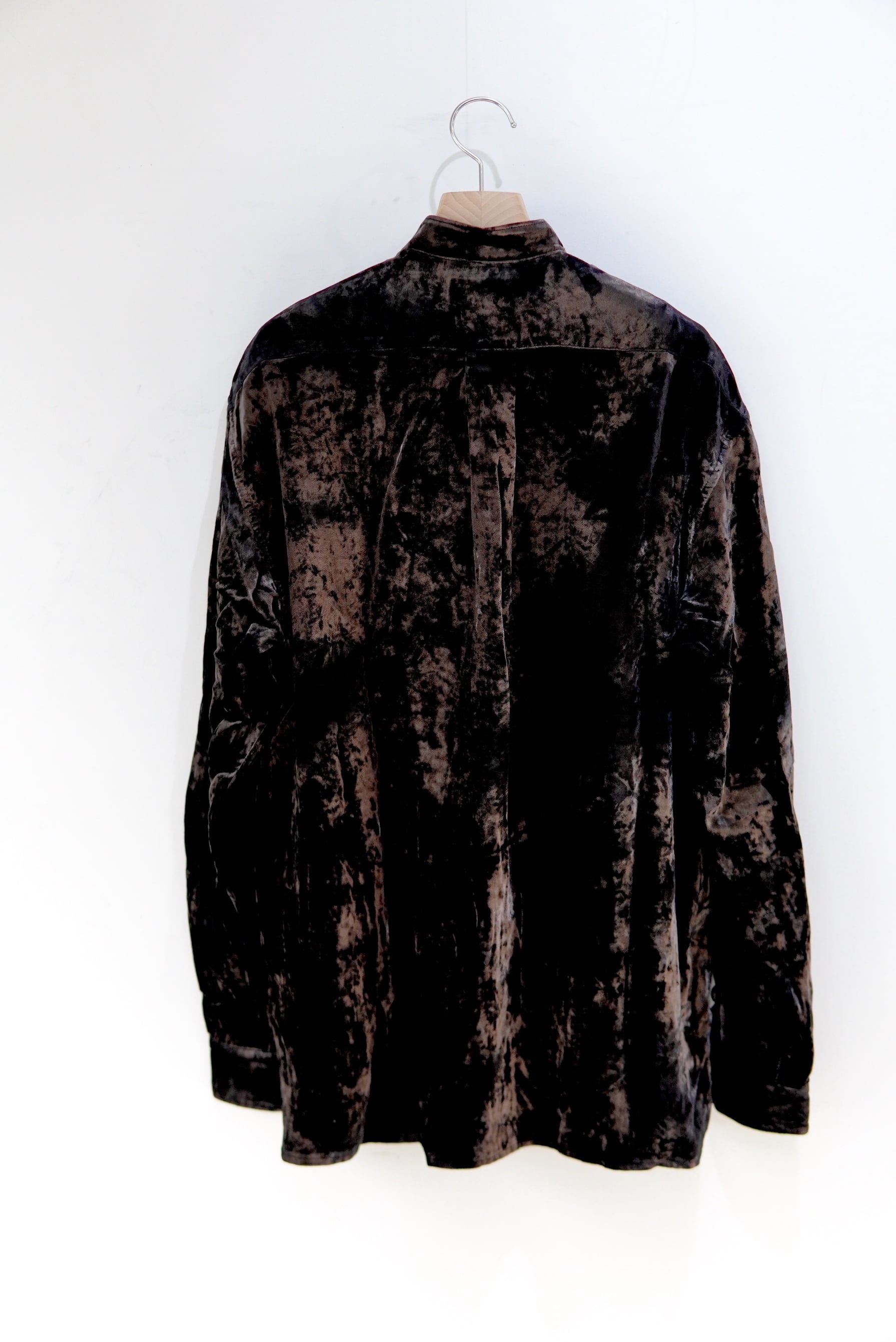 ね*鳥様 MASU VICRORIAN ZIP-UP SHIRT - BLACK MASU / VICRORIAN ZIP-UP SHIRT | POETRY