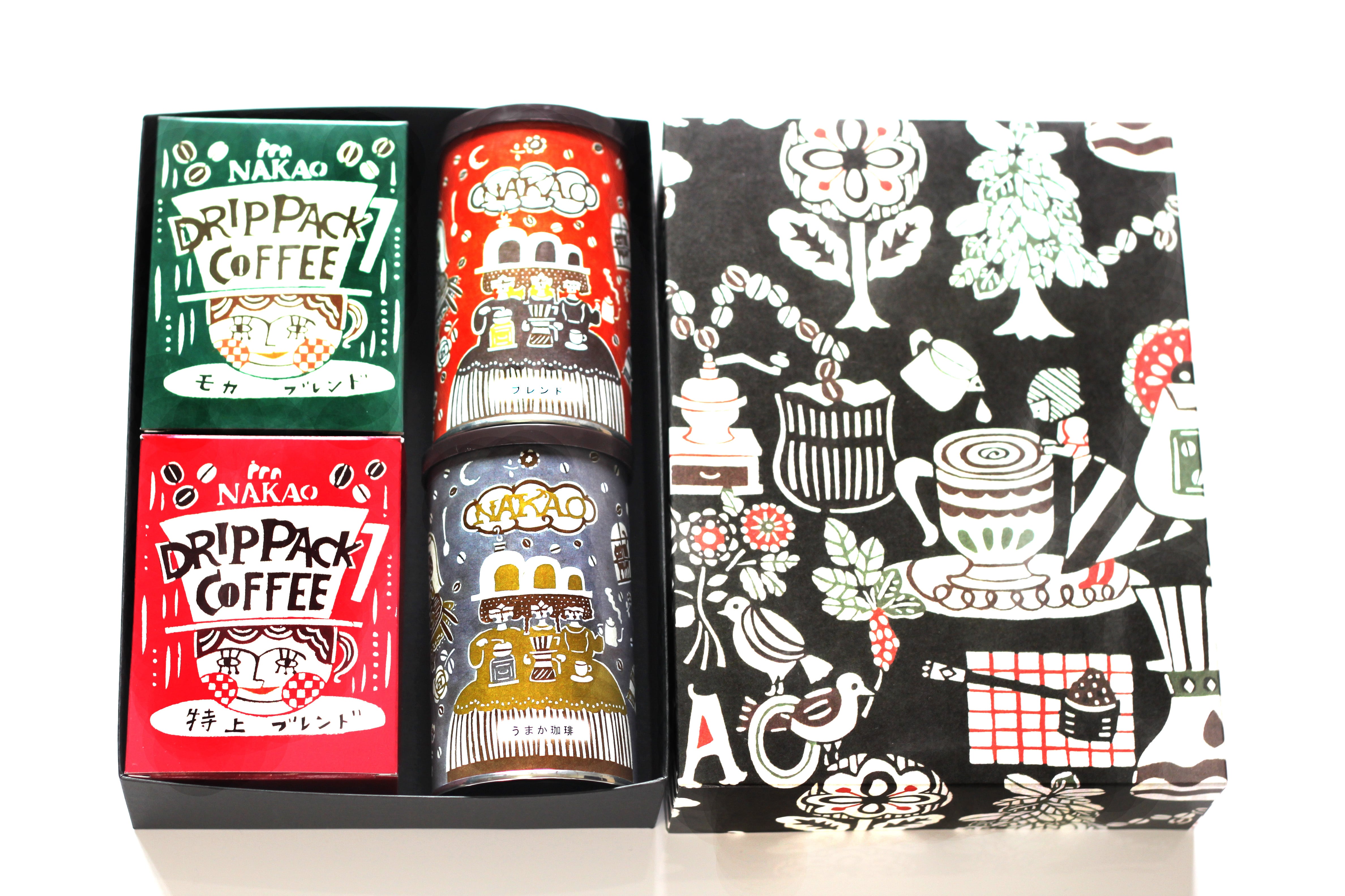 COFFEE GIFT(モカブレンド/特上ブレンド/コーヒーギフト缶×2) | nakaoshop