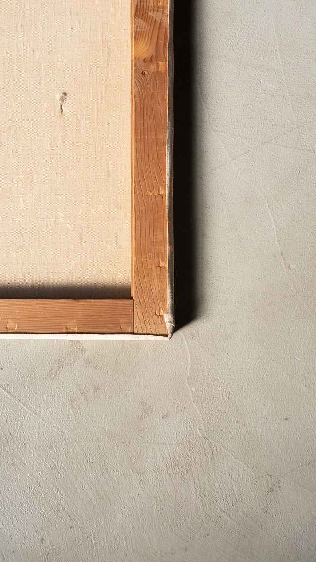 "a canvas with hole" vintage Oil painting