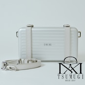 DIOR ディオール RIMOWA リモワ ショルダーバッグ パーソナルクラッチ アルミニウム レザー シルバー