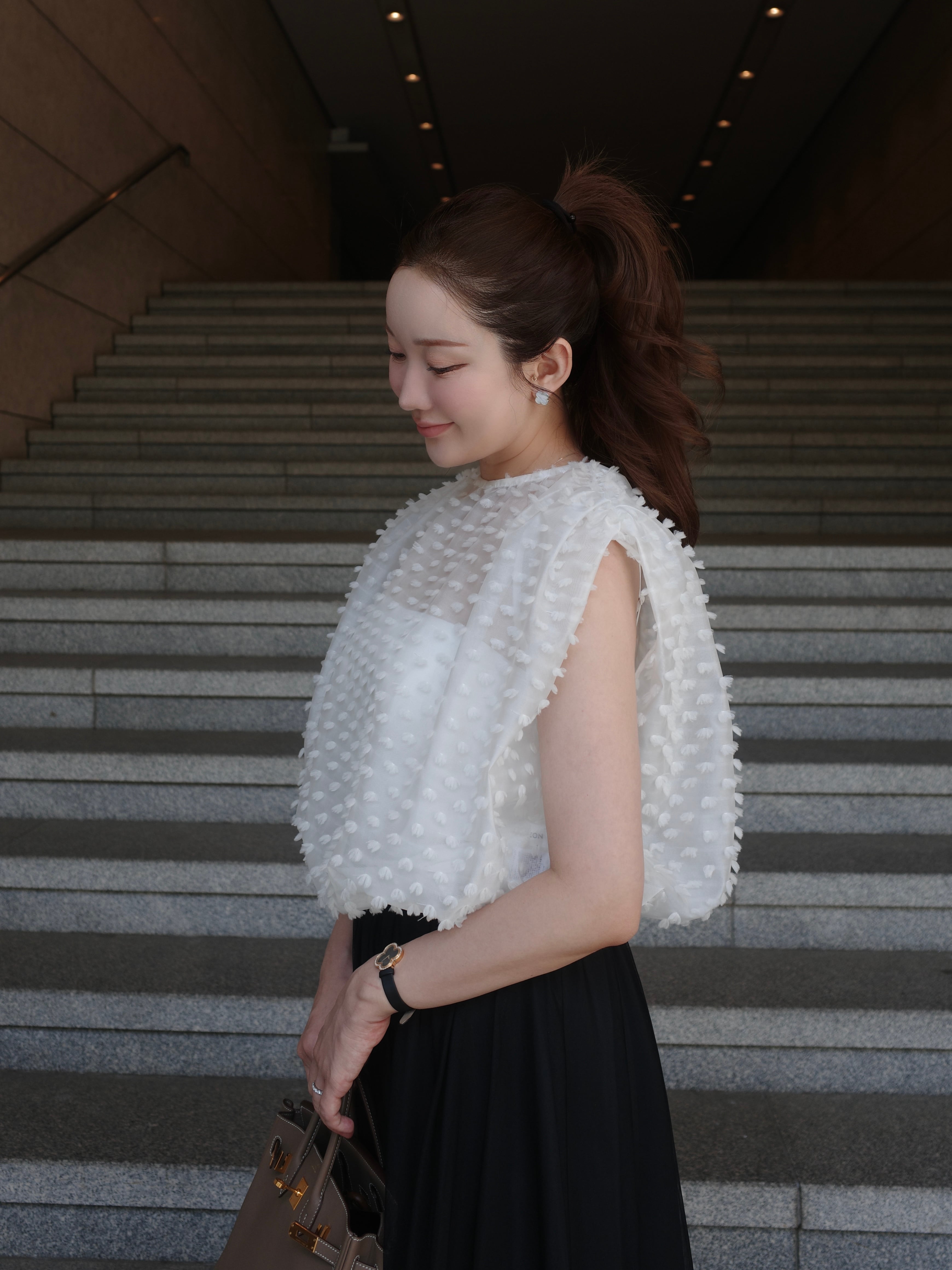 cotton candy blouse / white 7/2 21:00～ 再販(即納) | HYEON