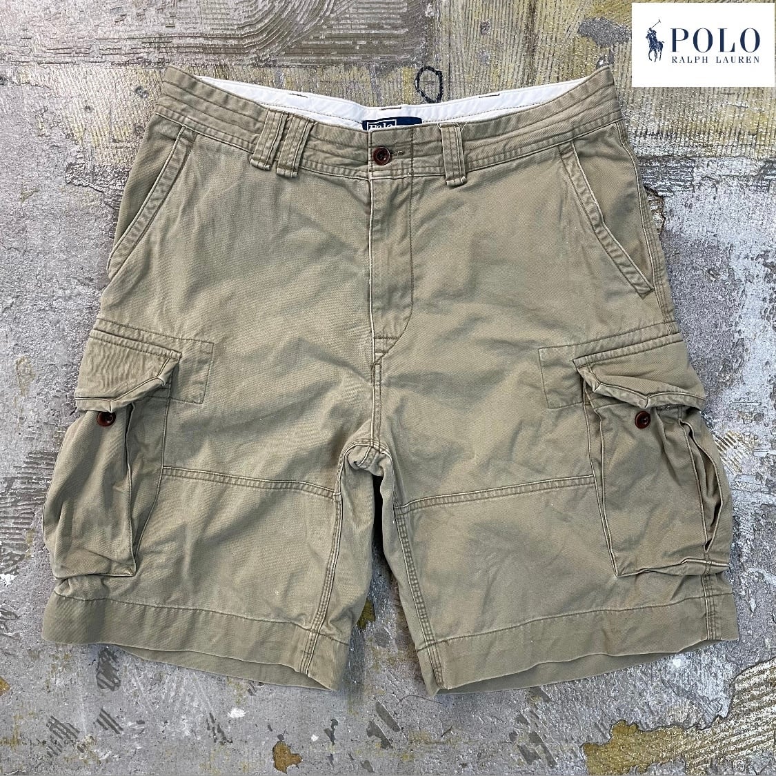 ポロラルフローレン チノ カーゴショーツ ハーフパンツ ベージュ