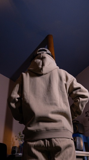Logo Heavy Oz Hoodie [Beige]
