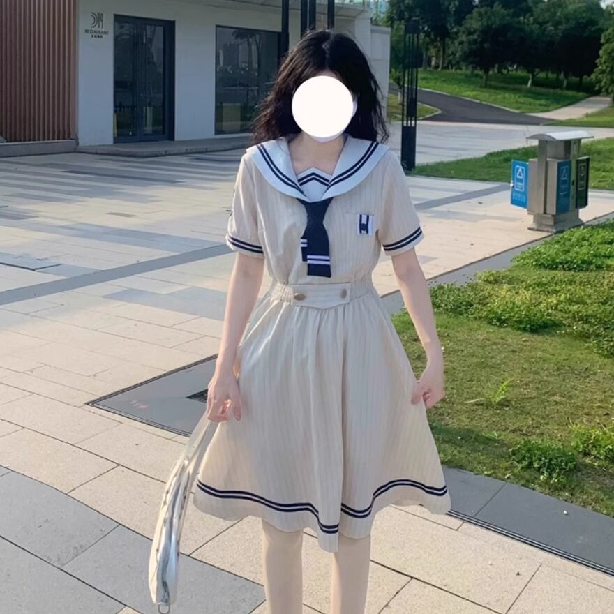 サブカル系 地雷ソフトロリータ JK セーラー服 制服 サマー