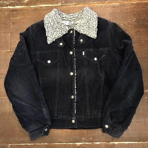 USED LEVIS LADIES　内ボアコーディロイ　トラッカージャケット　sizeＬ