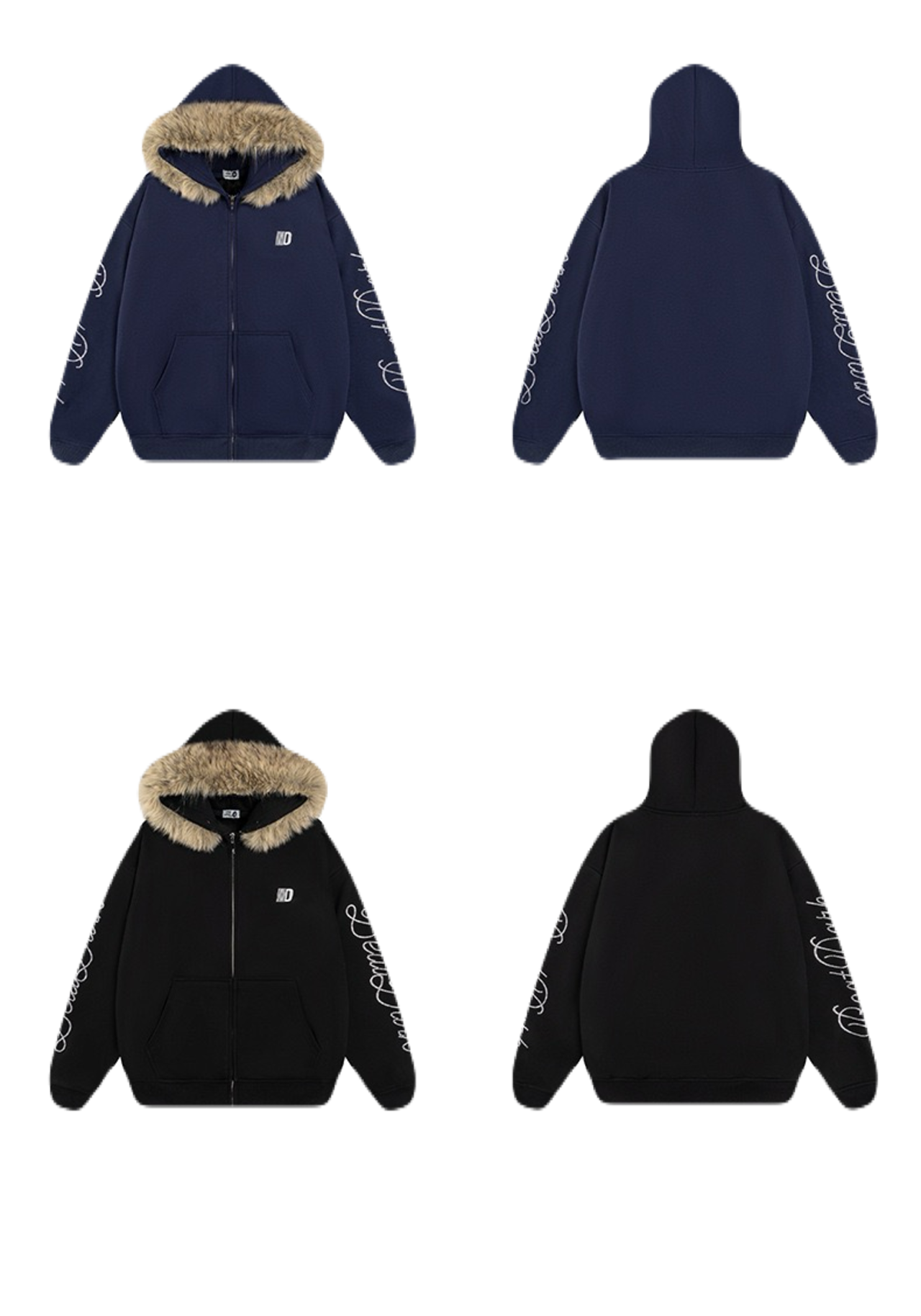 Boa Hood Zip Hoodie  S0014