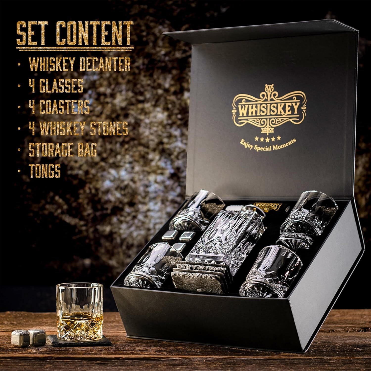 WHISISKEY - ウイスキーデキャンタセット - 700ml クラシックカラフェ