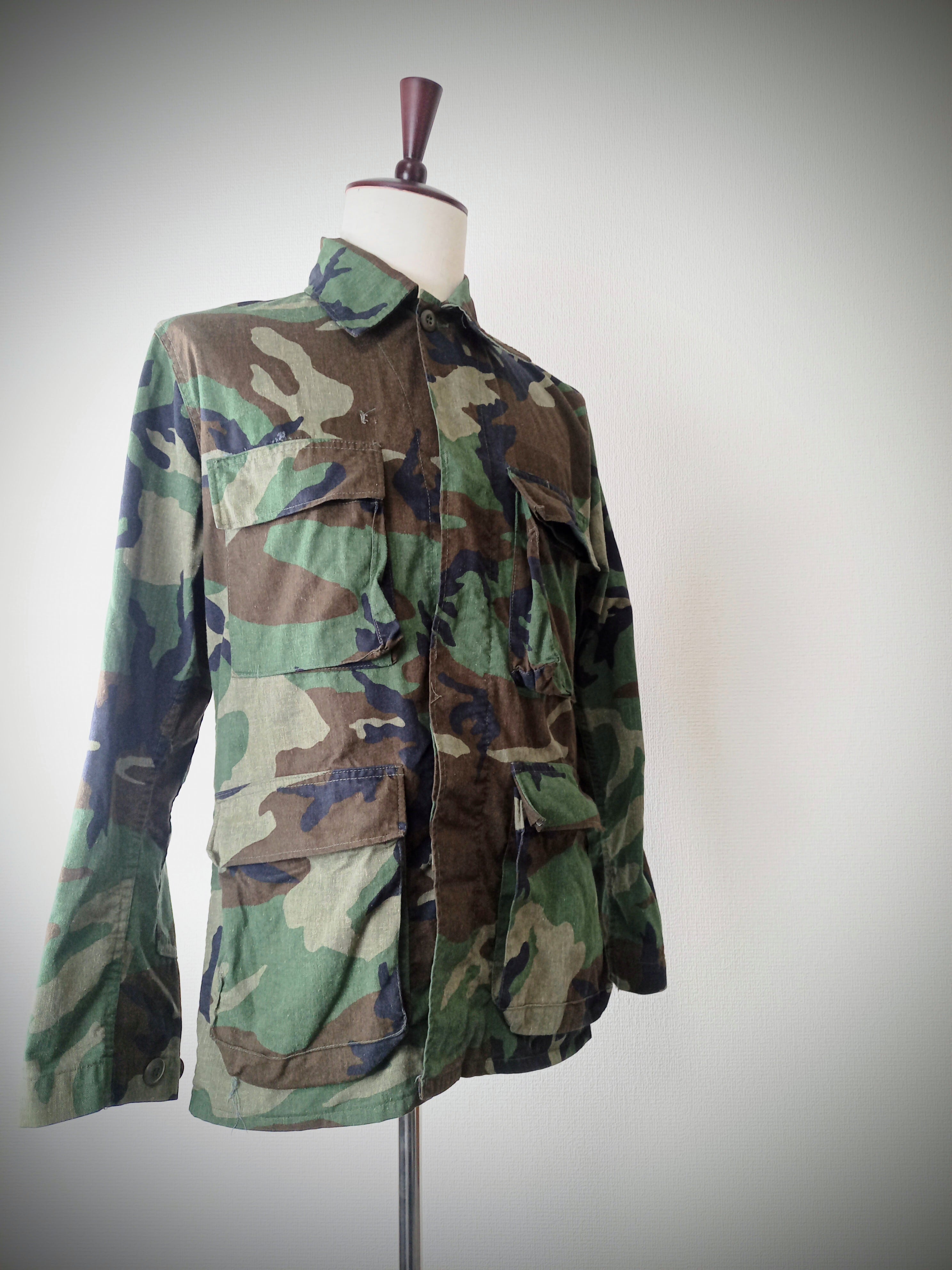 SIZE S-R USED 米軍 BDU JACKET ウッドランドカモ 前期型