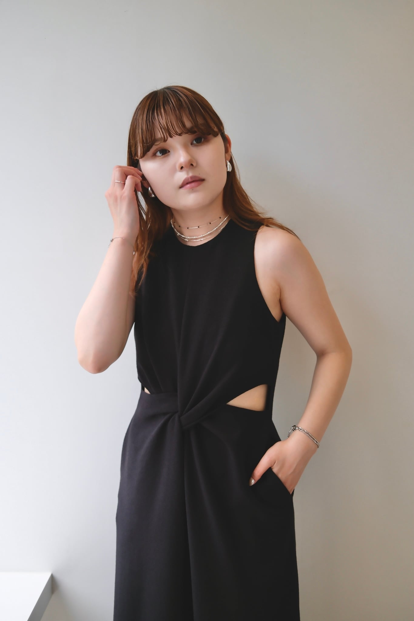 louren waist twist combinaison ウエストツイストコンビネゾン Black