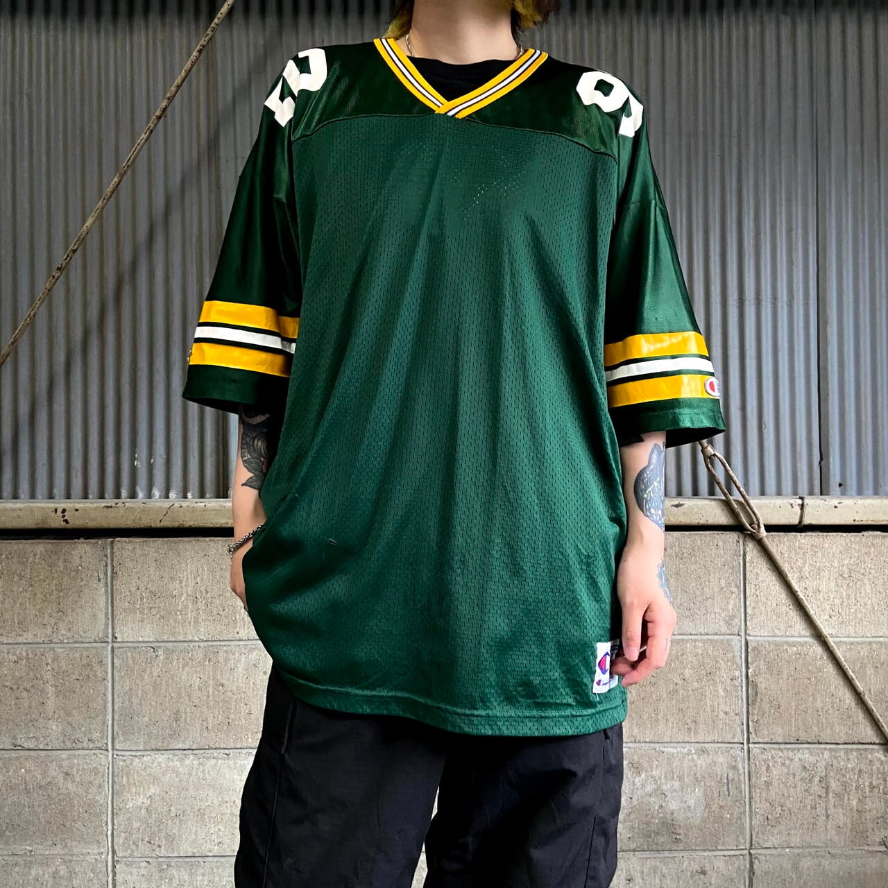 チャンピオン ＵＳＡ製　パッカーズ  緑 XL　９０ｓ　ＮＦＬ