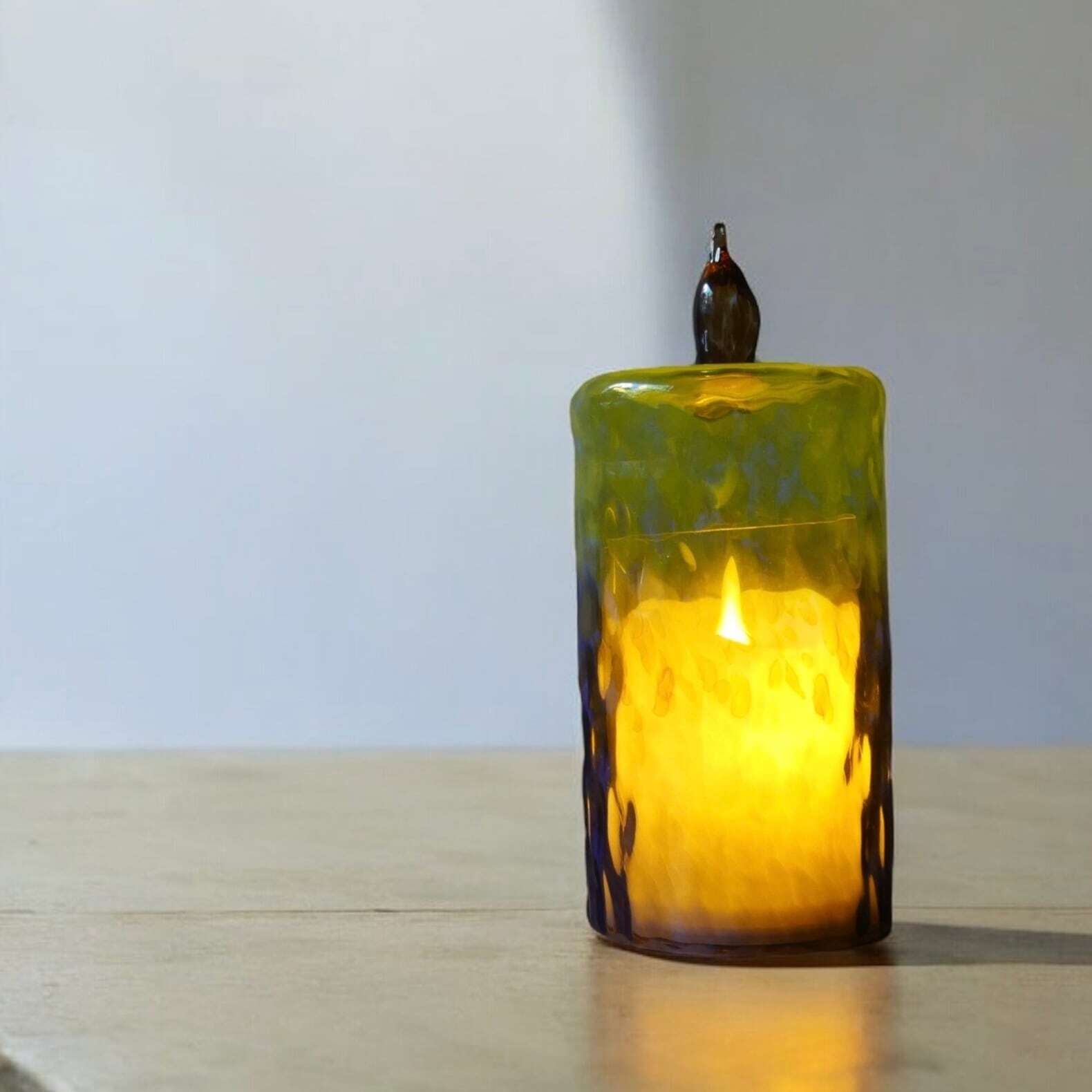 【希少】リサラーソン 木製 キャンドルホルダー パープル ヴァルケア キャンドルホルダー カルーナiittala/Arabia|北欧食器の