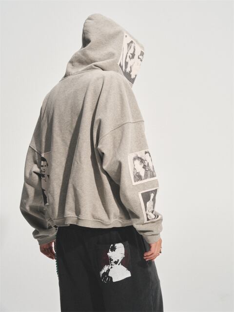 Bastard PUNK PRINT APPLIQUE HOODIE | Pay ID