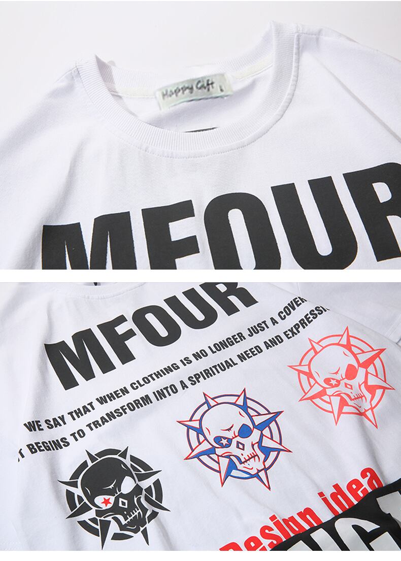 全2色 Tシャツ カットソー プリント カジュアル ストリート 