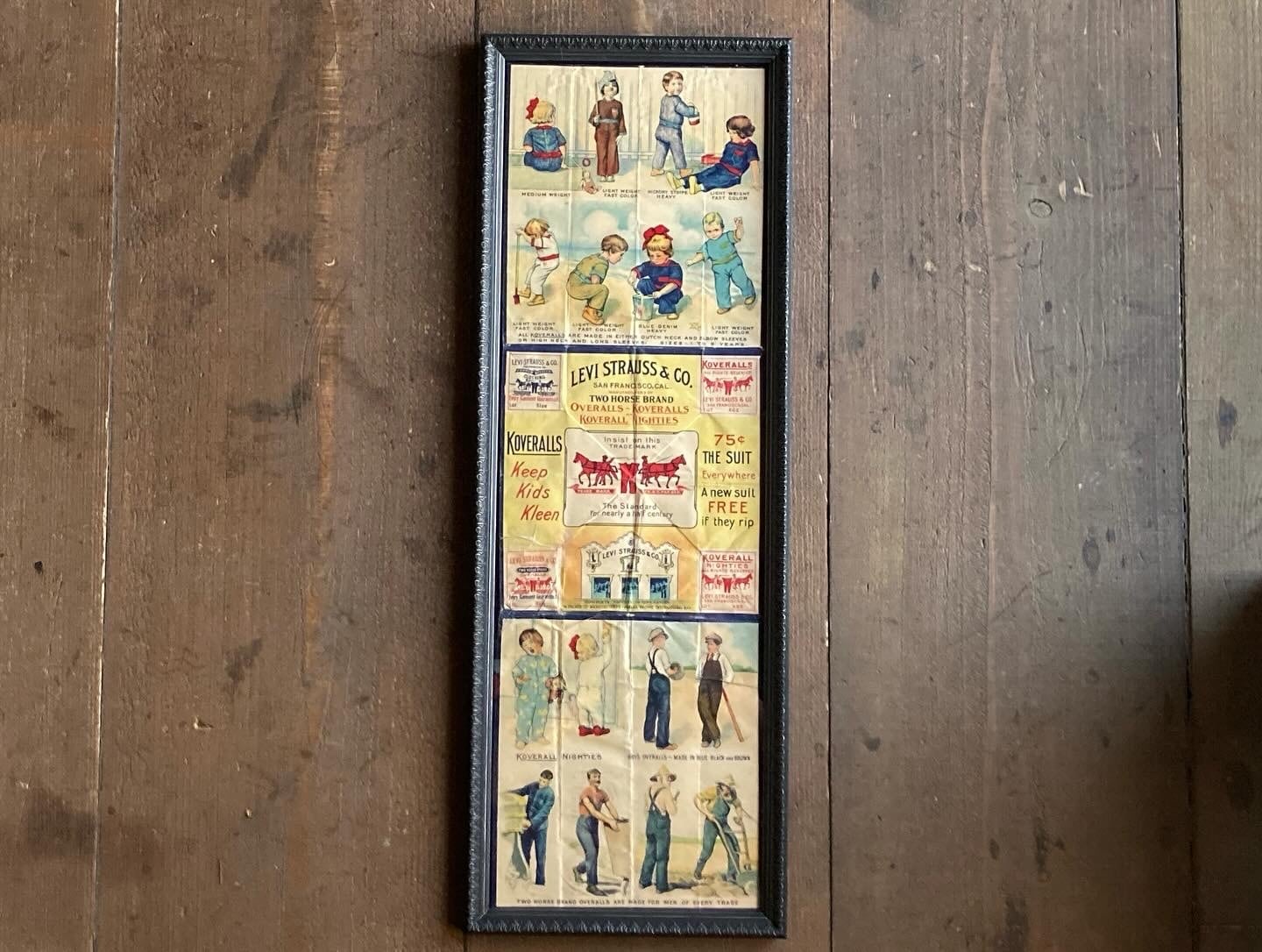 1920年Levi Koveralls ヴィンテージ広告　パナマ万博配布品 LEVI'S 1915 Panama Pacific International Exposition souvenir