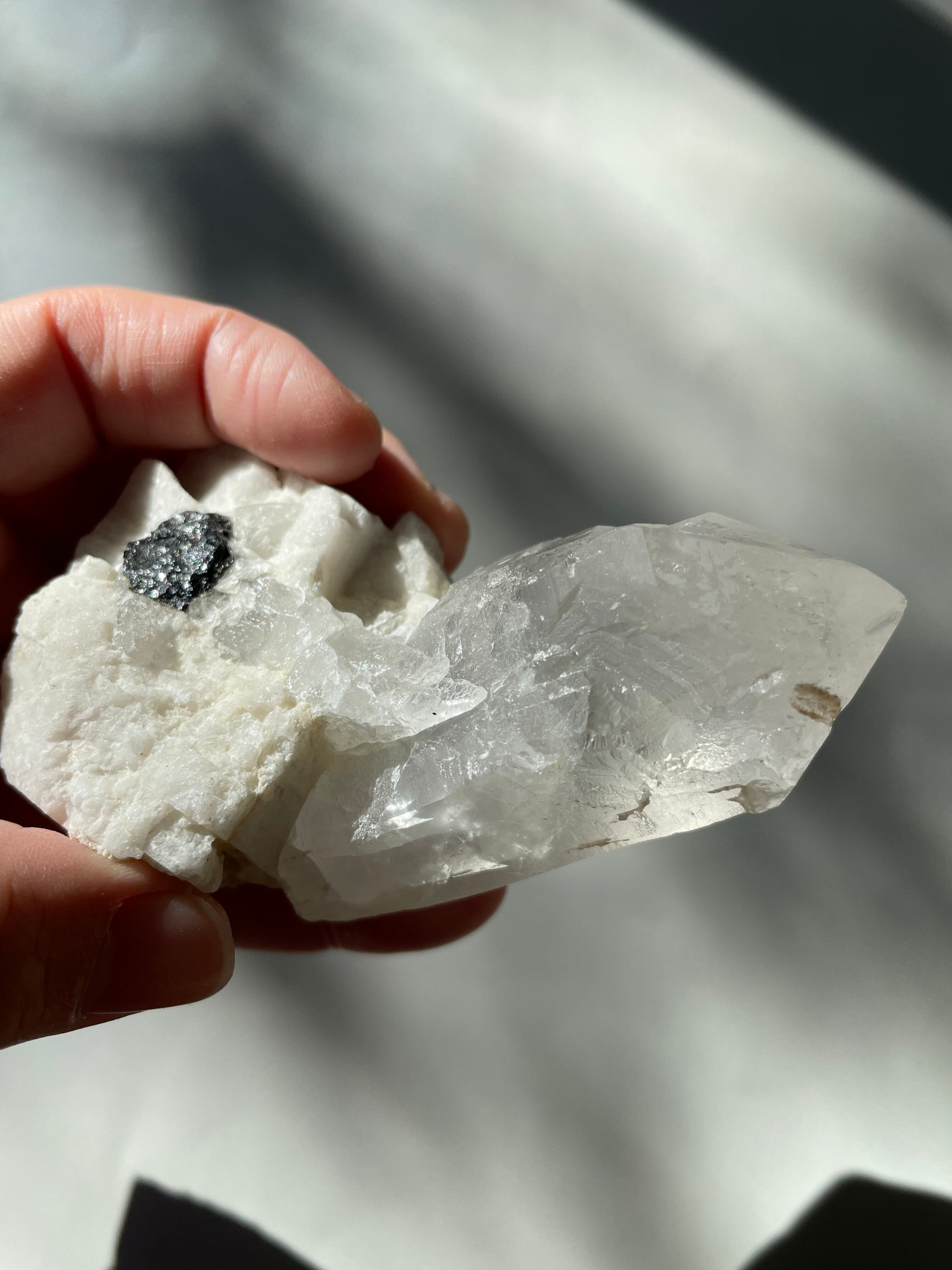 パキスタン　ギルギット　スカルドゥ産　ヒマラヤ水晶　ブラックトルマリン