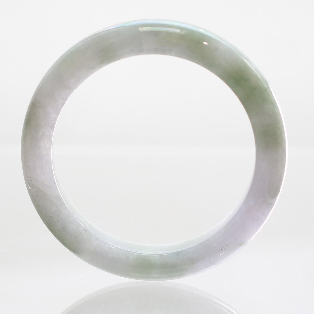 内径 56.4mm】ラベンダーバングル lavender/marble A貨翡翠 jd_bg1305
